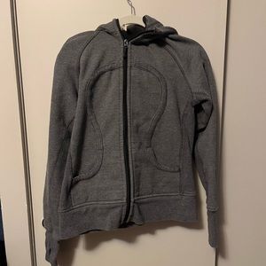 Lululemon size 12 grey and white hoodie